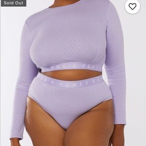 Savage X Fenty navy blue sleepwear set